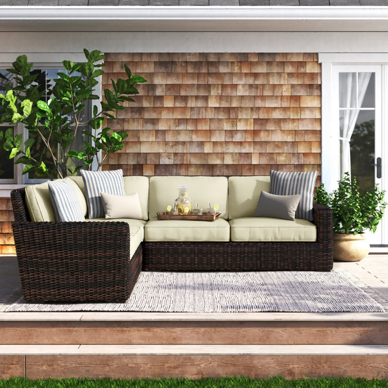 Birch Lane Rapunzel 106 All Weather Wicker Patio Sectional